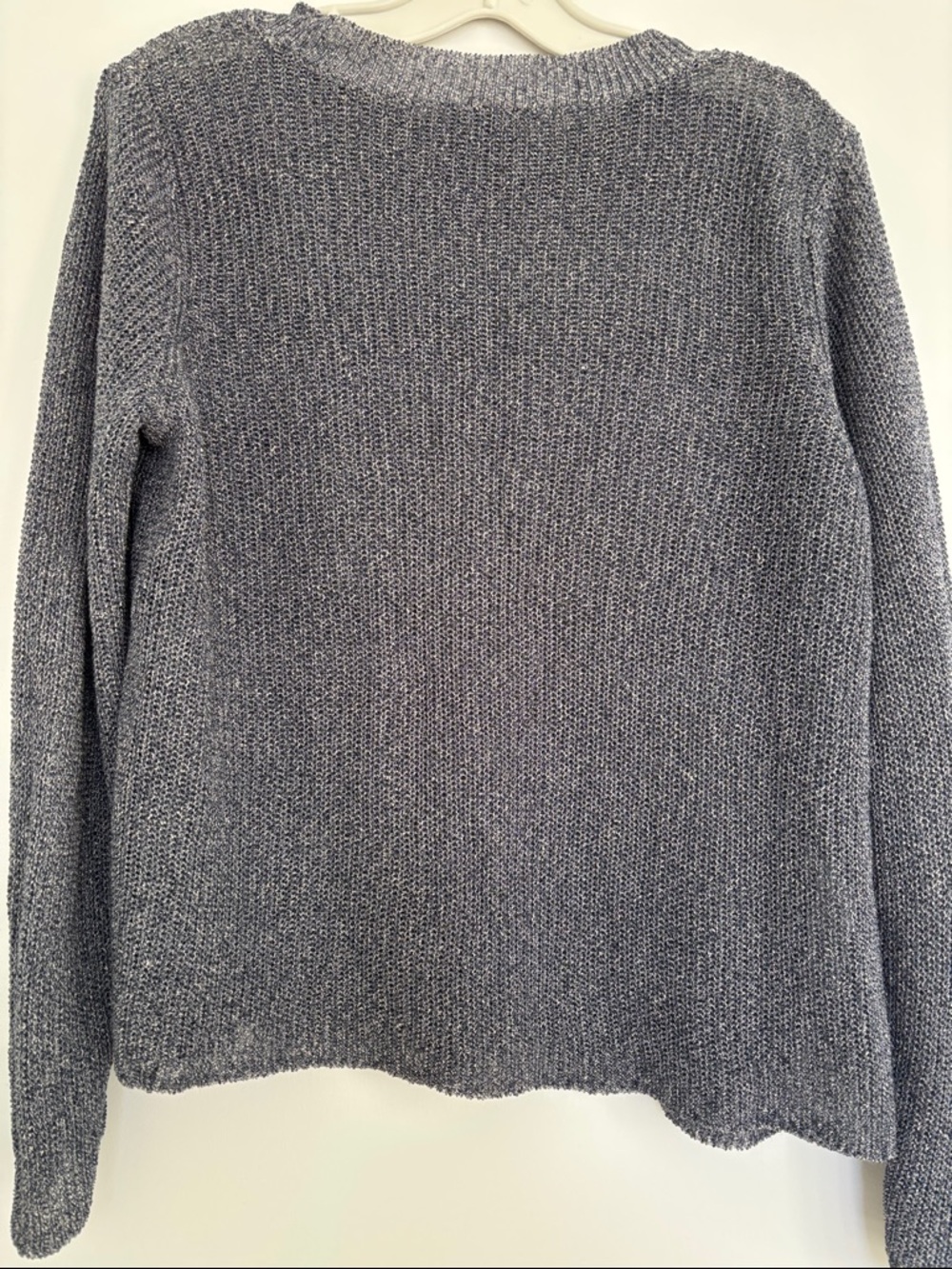 Eileen Fisher Heathered Gray Crewneck Sweater - Picture 3 of 6